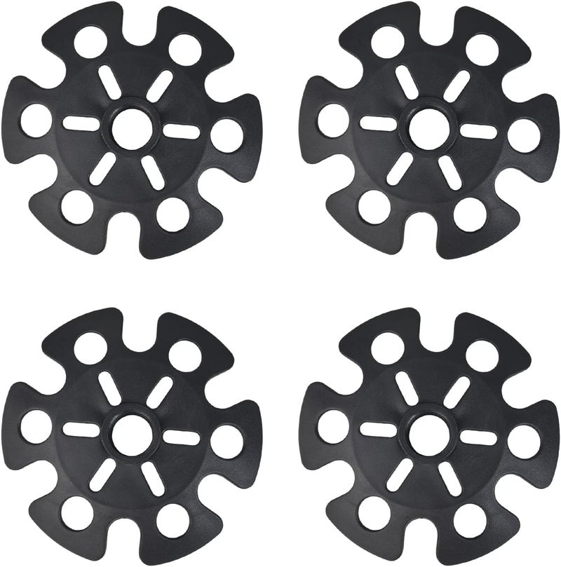 Inscool 6Pcs Replacement Cane Tips - Walking Sticks Accessories, Fit Most Trekking & Hiking Poles - Image 1